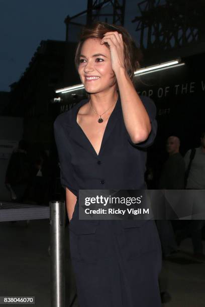 Kara Tointon attends Corona Sunsets - launch event at The View from the Shard on August 23, 2017 in London, England.