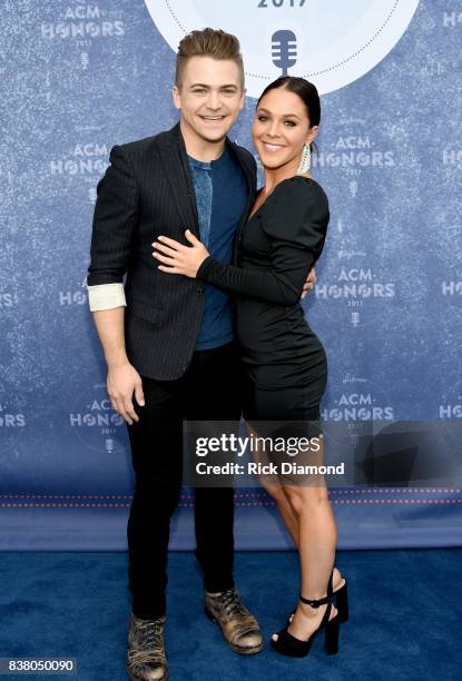 Hunter Hayes and Libby Barnes attend the 11th Annual ACM Honors at the Ryman Auditorium on August 23, 2017 in Nashville, Tennessee.