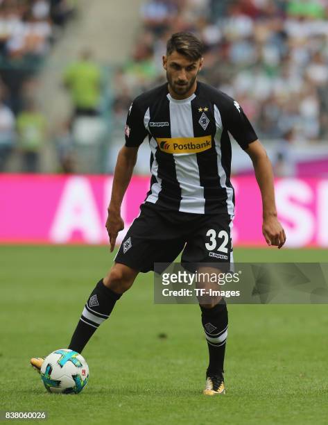 Vincenzo Grifo of Moenchengladbach controls the ball during the Telekom Cup 2017 3rd place match between Borussia Moenchengladbach and TSG Hoffenheim...