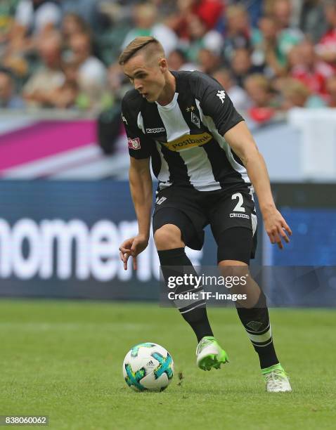 Florian Mayer of Moenchengladbach controls the ball during the Telekom Cup 2017 3rd place match between Borussia Moenchengladbach and TSG Hoffenheim...