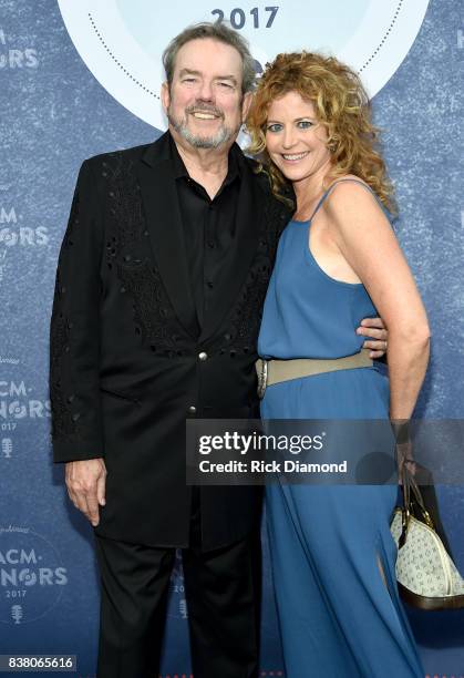 Singer-songwriter Jimmy Webb and Laura Savini attend the 11th Annual ACM Honors at the Ryman Auditorium on August 23, 2017 in Nashville, Tennessee.