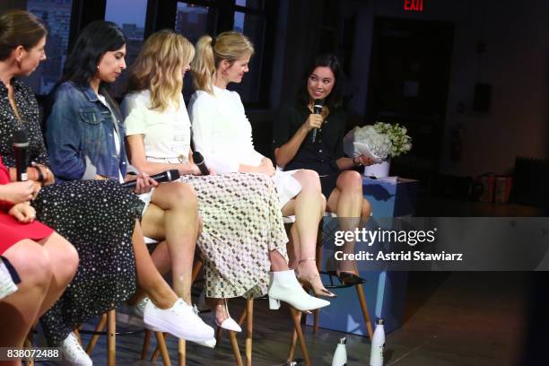 News anchor Jo Ling Kent moderates the "CHAMPION EQUALITY. MAKE IT YOUR BUSINESS." panel event hosted by Keds & LOLA to celebrate Women's Equality...