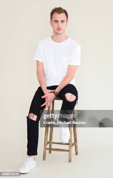 Austin Powell poses for portrait at Don Most Visits At TAP - The Artists Project on August 23, 2017 in Los Angeles, California.