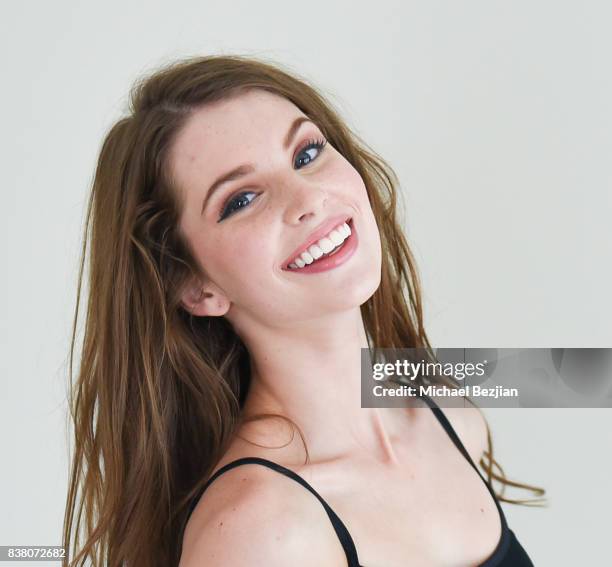 Ainsley Ross poses for portrait at Don Most Visits At TAP - The Artists Project on August 23, 2017 in Los Angeles, California.