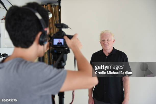 Kevin Osorio shoots Don Most behind the scenes at Don Most Visits At TAP - The Artists Project on August 23, 2017 in Los Angeles, California.