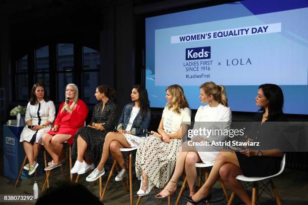 Founder and CEO of S'well Sarah Kauss, Co-Founder and CEO of IT Cosmetics Jamie Kern Lima, CEO at SoulCycle Melanie Whelan, Founding Partner at...