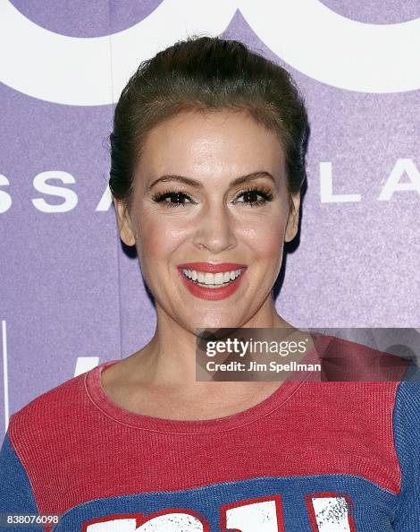 Alyssa Milano visits Macy's Herald Square at Macy's Herald Square on