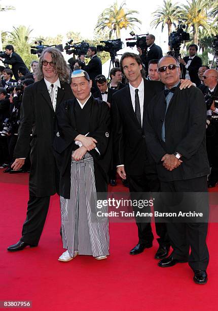 Wim Wenders, Takeshi Kitano, Walter Walles and Abbas Kiarostami