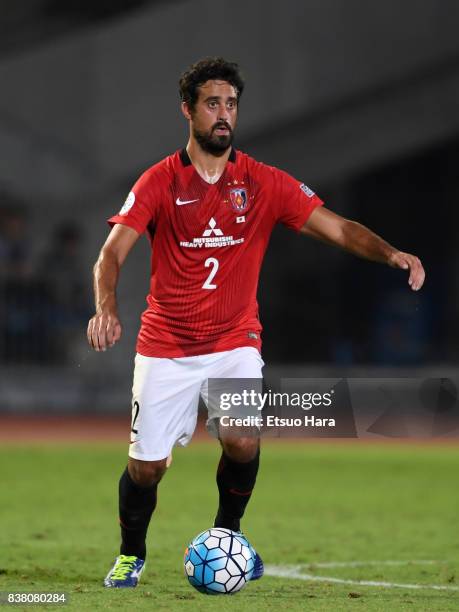 Mauricio of Urawa Red Diamonds in action during the AFC Champions League quarter final first leg match between Kawasaki Frontale and Urawa Red...