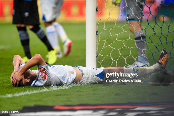 Thiago Neves of Cruzeiro a match between Cruzeiro and Gremio as part of Copa do Brasil Semi-Finals 2017 at Mineirao stadium on August 23, 2017 in...