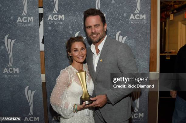 Clare Bowen and Charles Esten attend the 11th Annual ACM Honors at the Ryman Auditorium on August 23, 2017 in Nashville, Tennessee.