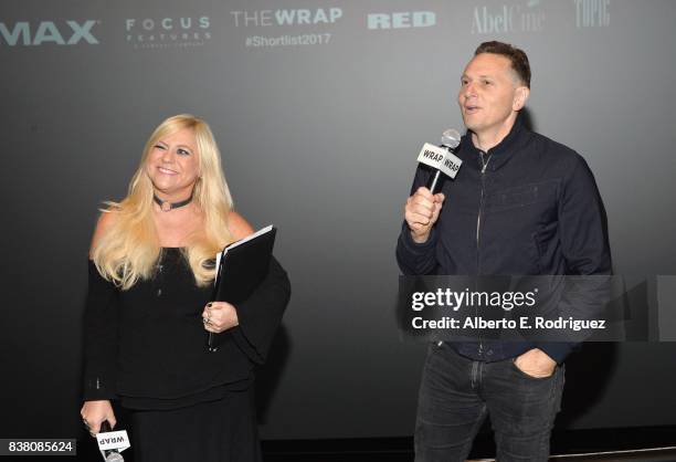 Jurors Lisa Bunnell and Matt Ross speak onstage at TheWrap ShortList Film Festival Award Ceremony at on August 23, 2017 in Los Angeles, California.