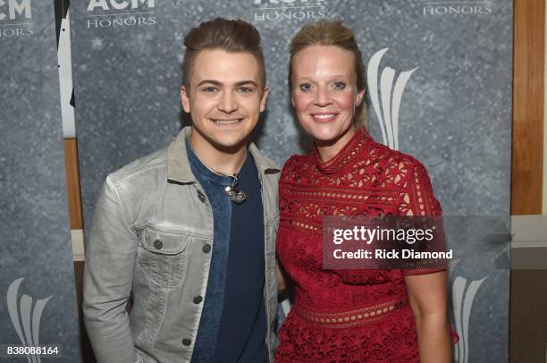 Hunter Hayes and ACM's Tiffany Moon attend the 11th Annual ACM Honors at the Ryman Auditorium on August 23, 2017 in Nashville, Tennessee.