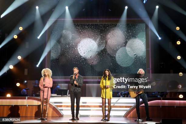 Kimberly Schlapman, Jimi Westbrook, Karen Fairchild and Philip Sweet of Little Big Town perform onstage during the 11th Annual ACM Honors at the...