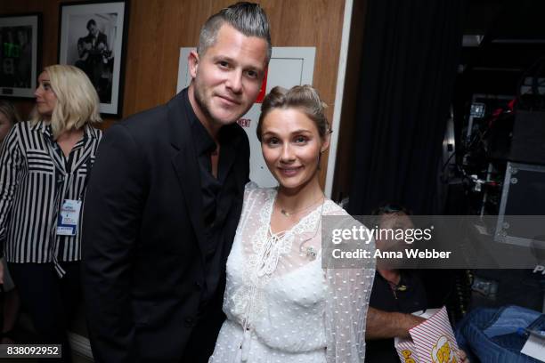 Brandon Robert Young and Clare Bowen attend the 11th Annual ACM Honors at the Ryman Auditorium on August 23, 2017 in Nashville, Tennessee.