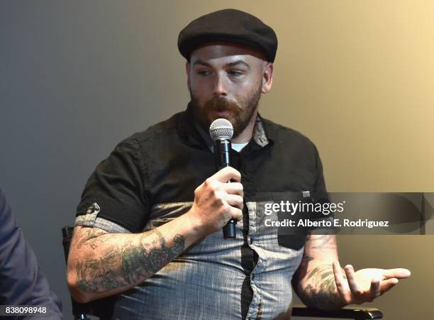 Shaun Swift speaks onstage at TheWrap ShortList Film Festival Award Ceremony at on August 23, 2017 in Los Angeles, California.