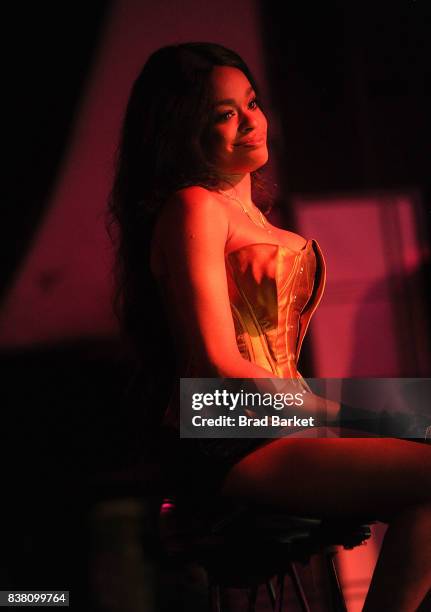 Rapper Azealia Banks performs at Highline Ballroom on August 23, 2017 in New York City.