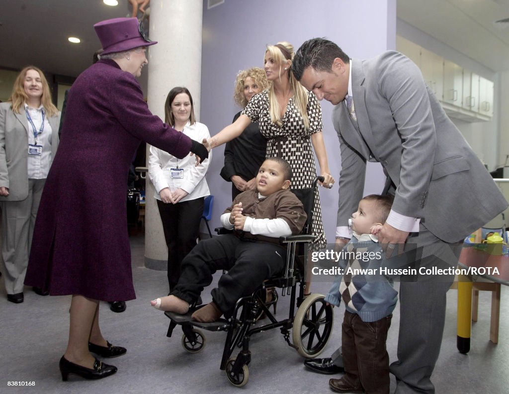 HRH Queen Elizabeth II Opens The Richard Desmond Children's Eye Centre
