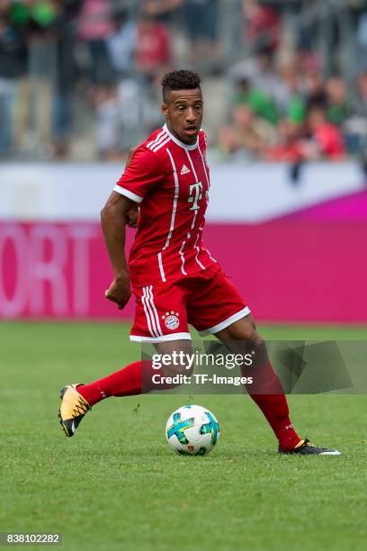 Corentin Tolisso of Bayern Muenchen controls the ball during the Telekom Cup 2017 Final between SV Werder Bremen and FC Bayern Muenchen at Borussia...