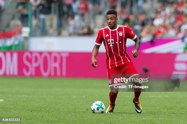 Corentin Tolisso of Bayern Muenchen controls the ball during the Telekom Cup 2017 Final between SV Werder Bremen and FC Bayern Muenchen at Borussia...