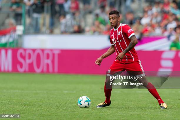 Corentin Tolisso of Bayern Muenchen controls the ball during the Telekom Cup 2017 Final between SV Werder Bremen and FC Bayern Muenchen at Borussia...