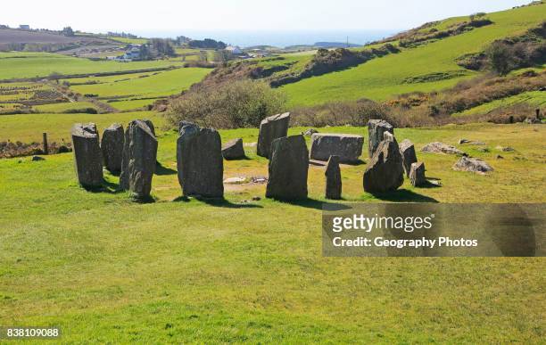 Drombeg stone circle, County Cork, Ireland, Irish Republic.