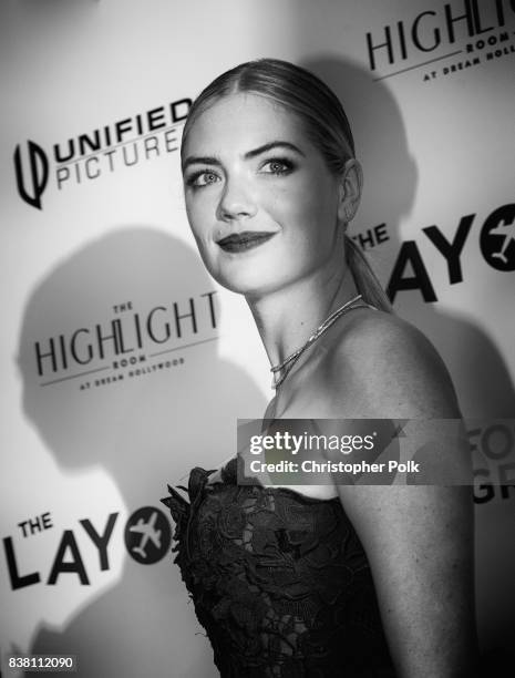 Kate Upton arrives to the Premiere Of DIRECTV And Vertical Entertainment's "The Layover" at the ArcLight Hollywood on August 23, 2017 in Hollywood,...