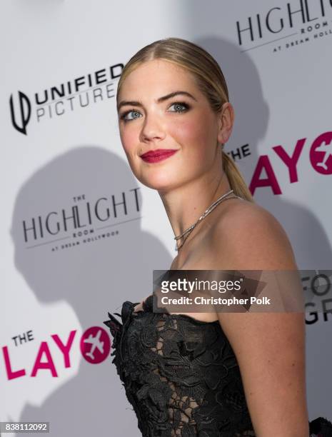 Kate Upton arrives to the Premiere Of DIRECTV And Vertical Entertainment's "The Layover" at the ArcLight Hollywood on August 23, 2017 in Hollywood,...