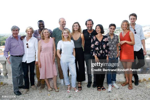 Bernard Menez , Margot Luciarte , Stephane de Groodt , Lucie Boujenah and "Les Talents ADAMI" attend the 10th Angouleme French-Speaking Film Festival...