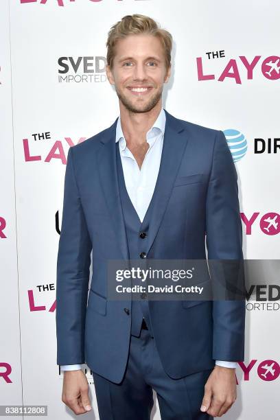 Matt Barr attends the Premiere Of DIRECTV And Vertical Entertainment's "The Layover" - Arrivals at ArcLight Cinemas on August 23, 2017 in Hollywood,...