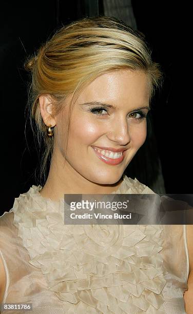 Actress Maggie Grace arrives at the premiere of Universal's "Frost/Nixon" held at the Academy of Motion Picture Arts and Sciences' Samuel Goldwyn...