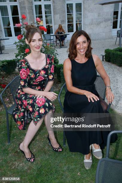 Actresses of the movie "L'un dans l'autre", Louise Bourgoin and Aure Atika attend the 10th Angouleme French-Speaking Film Festival : Day Two, on...