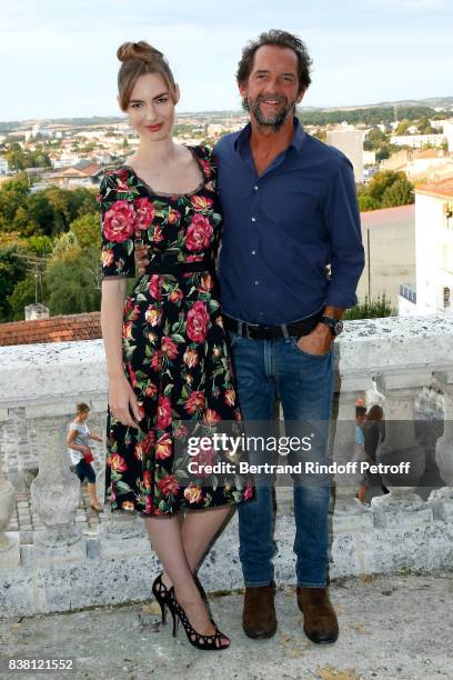 Actors of the movie "L'un dans l'autre", Louise Bourgoin and Stephane De Groodt attend the 10th Angouleme French-Speaking Film Festival : Day Two, on...