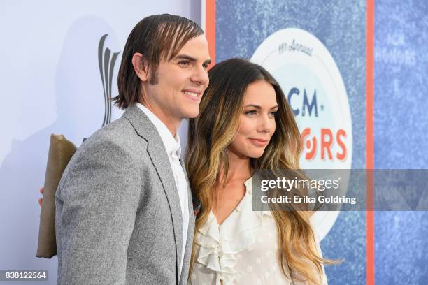 Ross Copperman and Katlin Copperman attend the 11th Annual ACM Honors at the Ryman Auditorium on August 23, 2017 in Nashville, Tennessee.