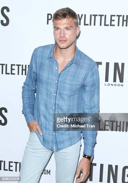 Matthew Noszka arrives at the TINGS "Secret Party" launch party held at Nightingale on August 23, 2017 in West Hollywood, California.