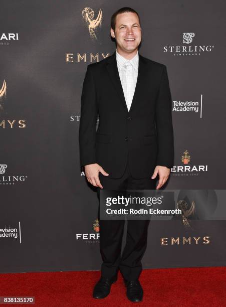 Actor Jared Safier attends the Television Academy's Cocktail Reception with Stars of Daytime Television Celebrating 69th Emmy Awards at Saban Media...