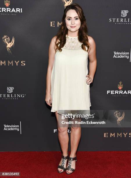 Jillian Clare attends the Television Academy's Cocktail Reception with Stars of Daytime Television Celebrating 69th Emmy Awards at Saban Media Center...