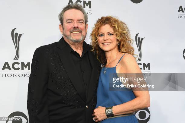 Jimmy Webb and Laura Savin attend the 11th Annual ACM Honors at the Ryman Auditorium on August 23, 2017 in Nashville, Tennessee.