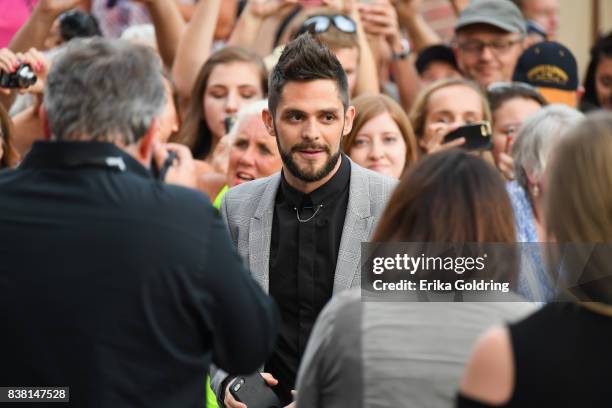 Thomas Rhett arrives at the 11th Annual ACM Honors at the Ryman Auditorium on August 23, 2017 in Nashville, Tennessee.