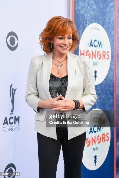 Reba McEntire attends the 11th Annual ACM Honors at the Ryman Auditorium on August 23, 2017 in Nashville, Tennessee.