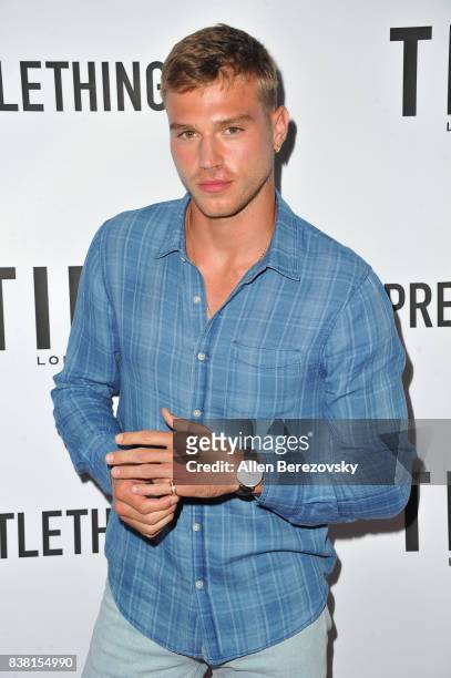 Model Matthew Noszka "Secret Party" Launch Celebrating Cover Star Cameron Dallas hosted by TINGS at Nightingale on August 23, 2017 in West Hollywood,...