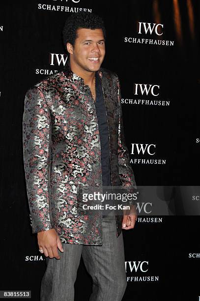 Jo Wilfried Tsonga attends the Zinedine Zidane Limited Edition IWC Watch Launch Party at the Palais de Chaillot on June 16, 2008 in Paris, France.