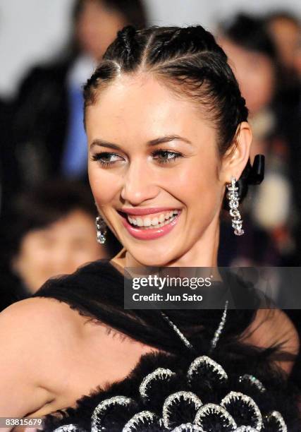 Actress Olga Kurylenko attends the "Quantum of Solace" Japan Premiere at Roppongi Hills on November 25, 2008 in Tokyo, Japan. The film will open on...