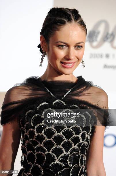 Actress Olga Kurylenko attends the "Quantum of Solace" Japan Premiere at Roppongi Hills on November 25, 2008 in Tokyo, Japan. The film will open on...