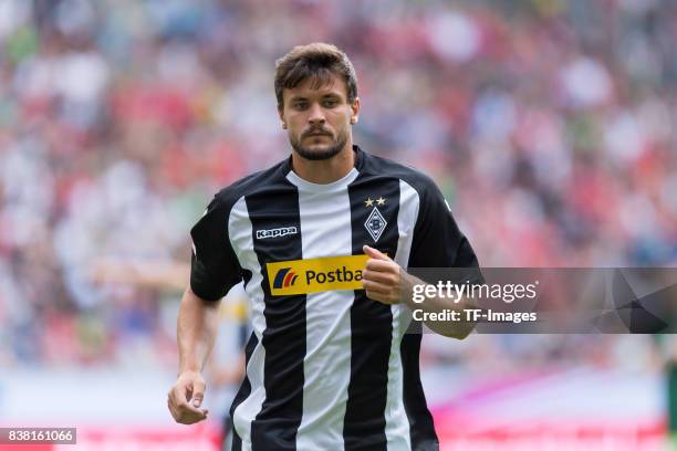 Tobias Strobl of Gladbach looks on during the Telekom Cup 2017 match between Borussia Moenchengladbach and Werder Bremen at on July 15, 2017 in...