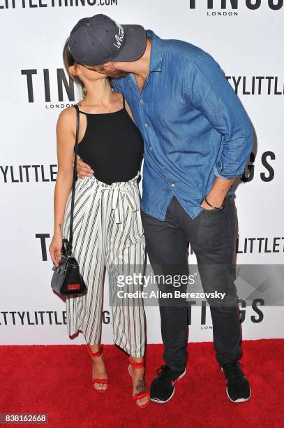 Actor Alexander Ludwig and Kristy Dawn Dinsmore attend "Secret Party" Launch Celebrating Cover Star Cameron Dallas hosted by TINGS at Nightingale on...