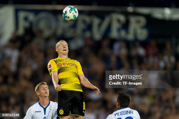 Sebastian Rode of Dortmund battle for the ball during a friendly match between Borussia Dortmund and Atalanta Bergamo as part of the training camp on...