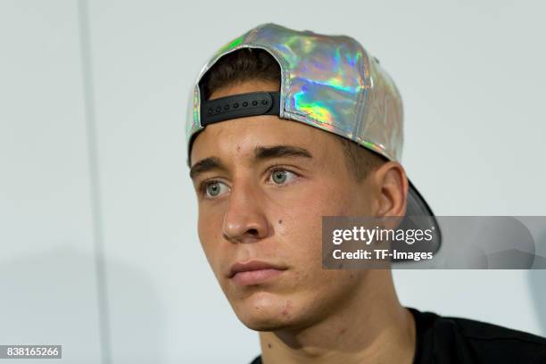 Emre Mor of Dortmund looks on during a friendly match between Borussia Dortmund and Atalanta Bergamo as part of the training camp on August 01, 2017...