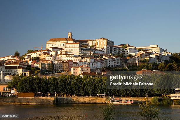 coimbra town and mondego river - mondego stock pictures, royalty-free photos & images