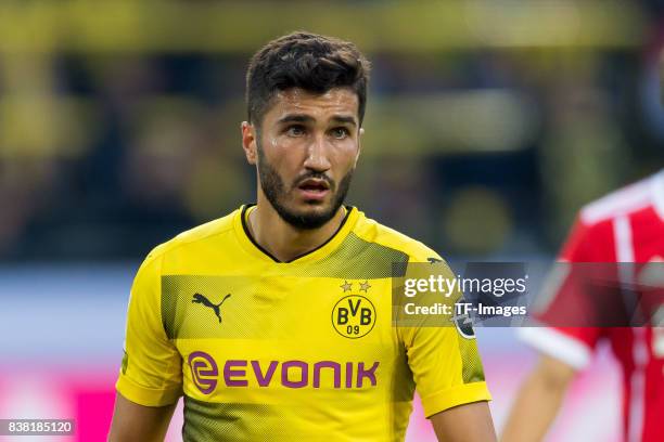 Nuri Sahin of Dortmund looks on during the DFL Supercup 2017 match between Borussia Dortmund and Bayern Muenchen at Signal Iduna Park on August 5,...